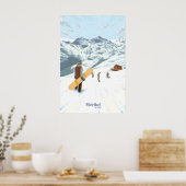 Méribel Snowboarden Reisposter Poster (Keuken)