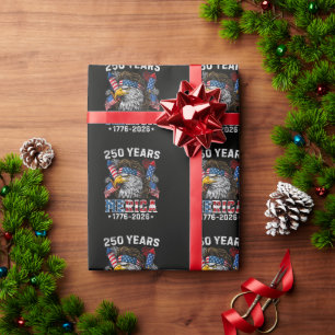 Merica 250 Verjaardag USA 250 Jaar Cadeaupapier