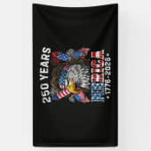 Merica 250 Verjaardag USA 250 Jaar Spandoek (Verticaal)