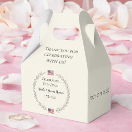merica 250th Anniversary Wedding | Custom names Bedankdoosjes