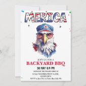 Merica 4 juli achtertuin BBQ Kaart (Voorkant)