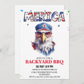 Merica 4 juli achtertuin BBQ Kaart (Voorkant / Achterkant)
