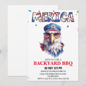 Merica 4 juli Backyard BBQ Kaart (Voorkant / Achterkant)