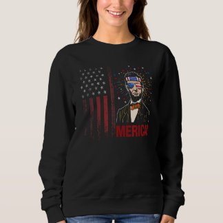 Merica 4 juli Mannen Amerikaanse vlag Verenigde St Trui