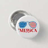 Merica 4 juli ontwerp-32042 ronde button 3,2 cm (Voorkant /achterkant)