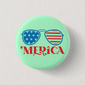 'Merica - 4 juli Ronde Button 3,2 Cm (Voorkant)