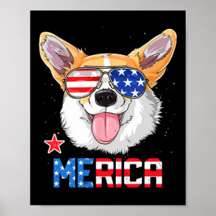 Merica 4 juli T-shirt kinderen jongens meisjes hon Poster