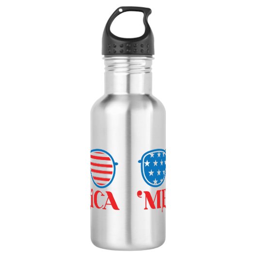 'Merica - 4 juli Waterfles (Voorkant)
