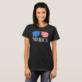 Merica 4 juli zonnebrillen Kinder T-shirt (Voorkant volledig)
