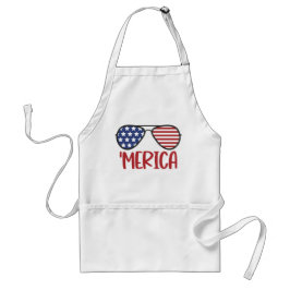 "Merica American Flag sunbril Standaard Schort