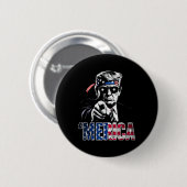 Merica Amerika Grappig Trump 4 juli  Ronde Button 5,7 Cm (Voorkant /achterkant)