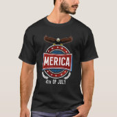 Merica Bald Eagle Independence Day T-shirt (Voorkant)