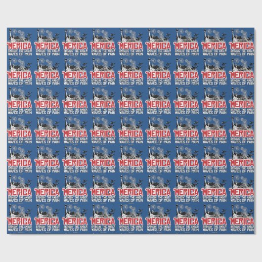 "Merica - Bringin" de ambergele golven van pijn Cadeaupapier (Vlak)