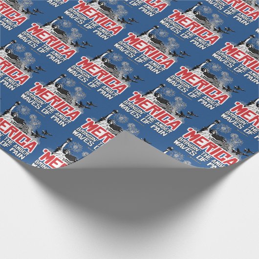 "Merica - Bringin" de ambergele golven van pijn Cadeaupapier (Hoek)