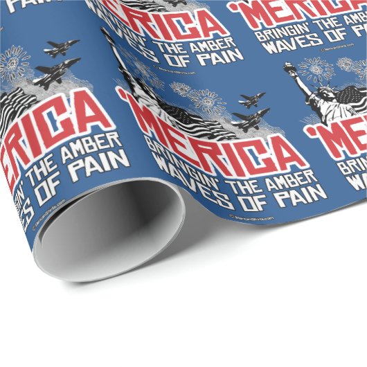 "Merica - Bringin" de ambergele golven van pijn Cadeaupapier (Rol Hoek)