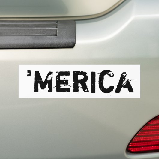 'merica bumpersticker (Op auto)