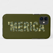 "MERICA Camo iPhone 5 Hoesje (Achterkant (horizontaal))