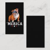 Merica Dog 4 juli Verenigde Staten Amerikaanse vla Visitekaartje (Voorkant / Achterkant)