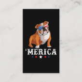 Merica Dog 4 juli Verenigde Staten Amerikaanse vla Visitekaartje (Voorkant)
