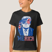 Merica Donald Trump - Grappige Trump 4 juli Amer T-shirt (Voorkant)