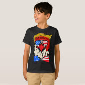 Merica Eagle 4 juli Onafhankelijkheidsdag Amerikaa T-shirt (Voorkant volledig)