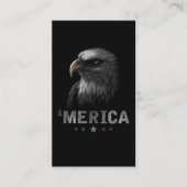 Merica Eagle 4 juli USA Patriotic Visitekaartje (Voorkant)