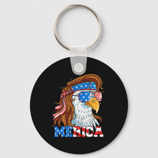 Merica Eagle Mullet 4 juli Amerikaanse vlag Usa  Sleutelhanger