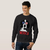 Merica Englisth Springer Spaniel Amerikaanse Vlag Trui (Voorkant volledig)