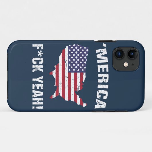 Merica Fck Ja. Case-Mate iPhone Case (Achterkant (horizontaal))