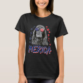 Merica Field Spaniels Dog 4th Of July Usa T-shirt (Voorkant)
