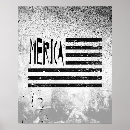 Merica Flag Poster (Voorkant)