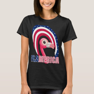 Merica Flamingo American Flag Flamerica Patriot 4t T-shirt