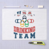 Merica Funny USA Drink Team Patriotic USA Ameri Tissuepapier (Craft)