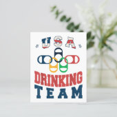 Merica Funny USA Drink Team Patriottisch USA Amer (Staand voorkant)