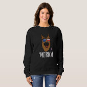 Merica German Shepherd Dog 4/th of Juli American F Trui (Voorkant volledig)
