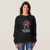 Merica German Shepherd Pointer dog 4 juli Ame Trui (Voorkant volledig)