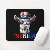 Merica Goat Patriotic 4th of July Grappige Kinder Muismat (Met muis)