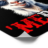 Merica Goat Patriotic 4th of July Grappige Kinder Poster (Hoek)