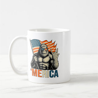 ‘merica Gorilla Vlag Zonnebril Funny Patriottisch Koffiemok