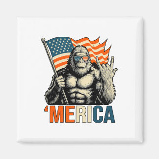 ‘merica Gorilla Vlag Zonnebril Funny Patriottisch Magneet
