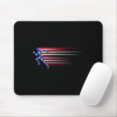 ‘merica Gorilla Vlag Zonnebril Funny Patriottisch Muismat (Met muis)