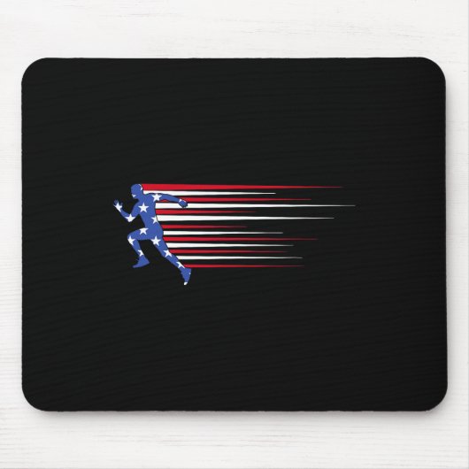 ‘merica Gorilla Vlag Zonnebril Funny Patriottisch Muismat (Voorkant)