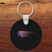‘merica Gorilla Vlag Zonnebril Funny Patriottisch  Sleutelhanger (Voorkant)