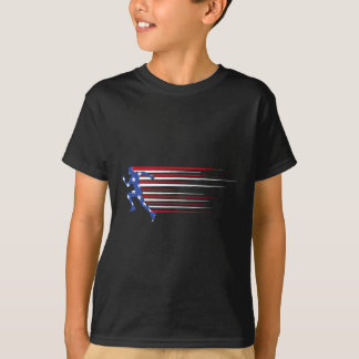 ‘merica Gorilla Vlag Zonnebril Funny Patriottisch  T-shirt