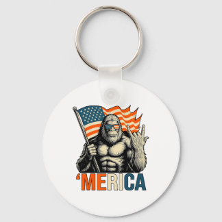 ‘merica Gorilla Vlag Zonnebril Grappig Patriottisc Sleutelhanger