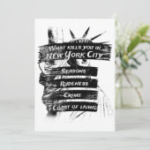 Merica Humor America USA Funny Patriotisme New Yor Kaart (Staand voorkant)