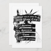 Merica Humor America USA Funny Patriotisme New Yor Kaart (Voorkant / Achterkant)