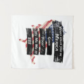 Merica Humor America USA Funny Patriotisme Wandkleed (Voorkant (horizontaal))