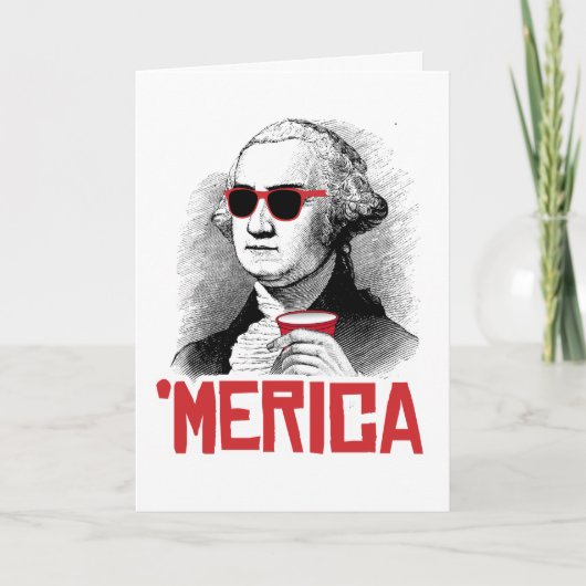 Merica Humor: George Washington Merican Party Kaart (Voorkant)