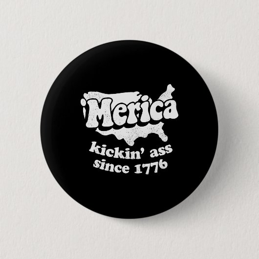 Merica Krachtig Sinds 1776 Ronde Button 5,7 Cm (Voorkant)